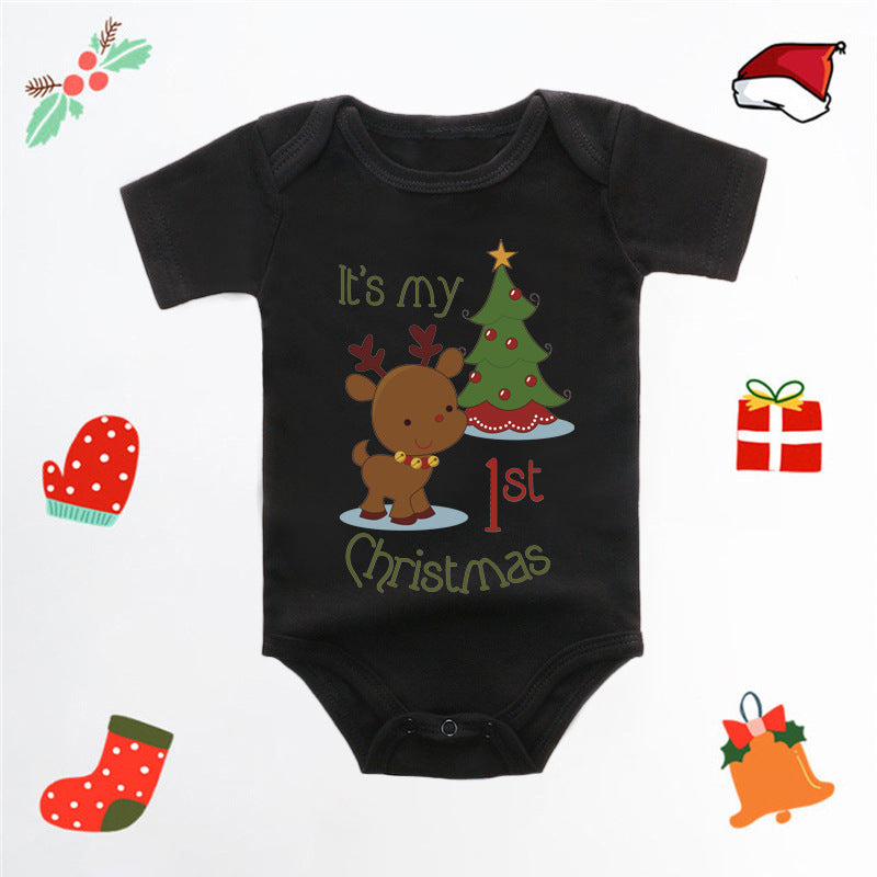 Christmas Baby Deer Jumpsuit Romper