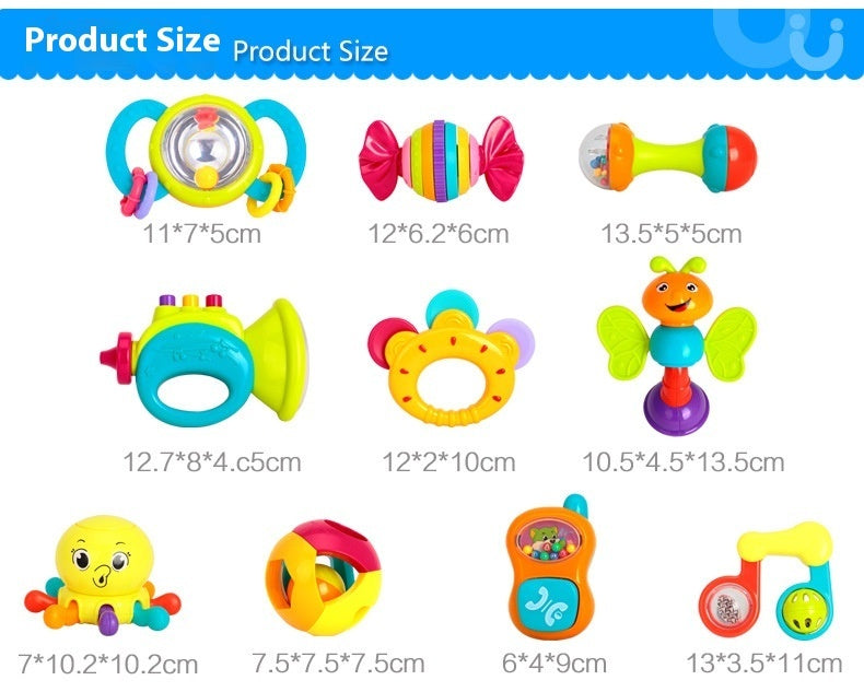 Baby Rattle Toy 10pcs (0-3)