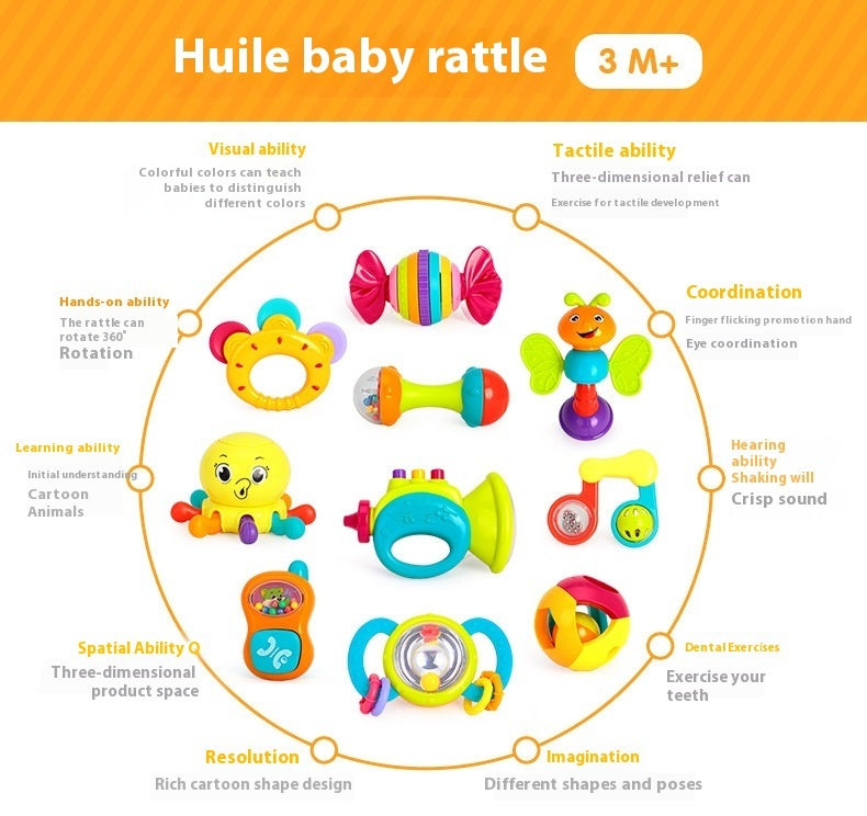 Baby Rattle Toy 10pcs (0-3)