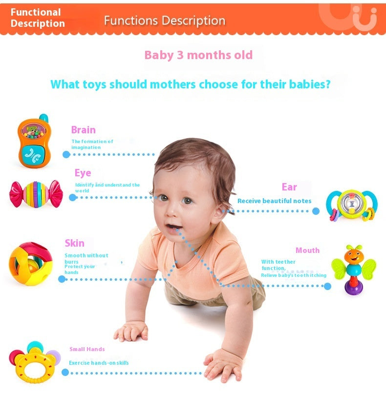 Baby Rattle Toy 10pcs (0-3)